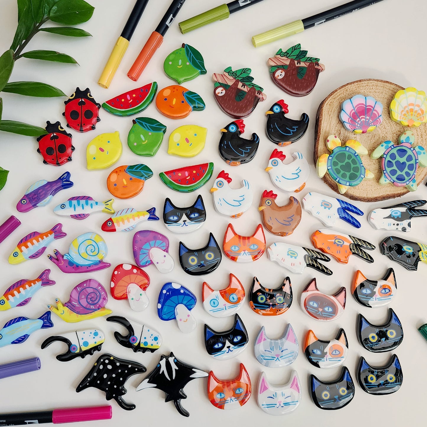 HANDMADE CLAY MAGNETS SUMMER 2025