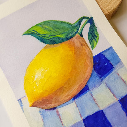LEMON WATERCOLOR STUDY
