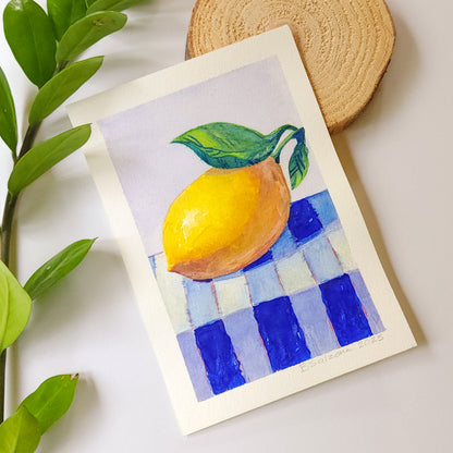 LEMON WATERCOLOR STUDY