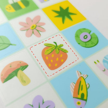 SPRING MOTIFS STICKER SHEET