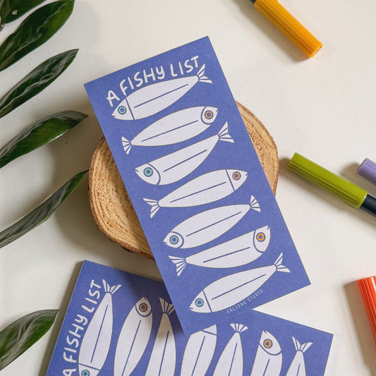 A FISHY LIST NOTEPAD