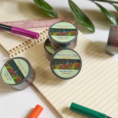 MUSHROOM LOG WASHI TAPE
