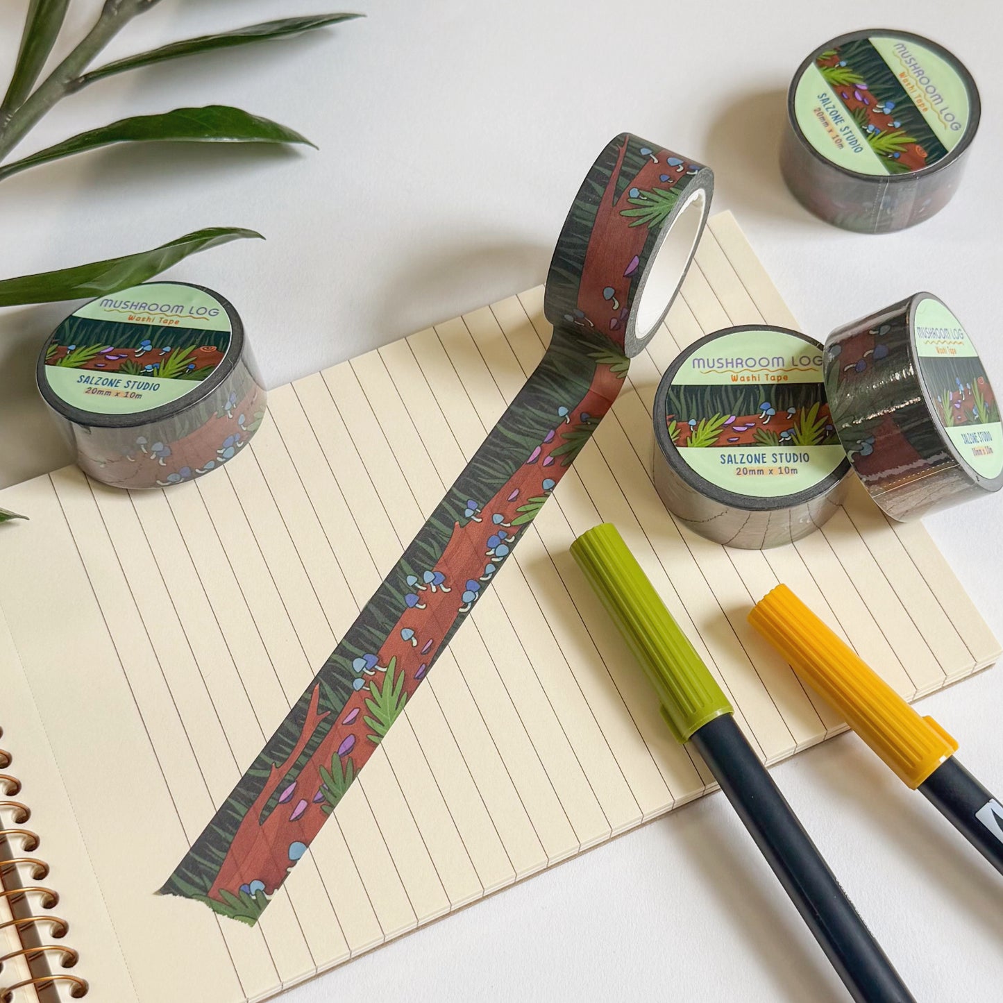 MUSHROOM LOG WASHI TAPE