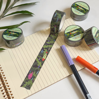FISH AND SEAWEED WASHI TAPE