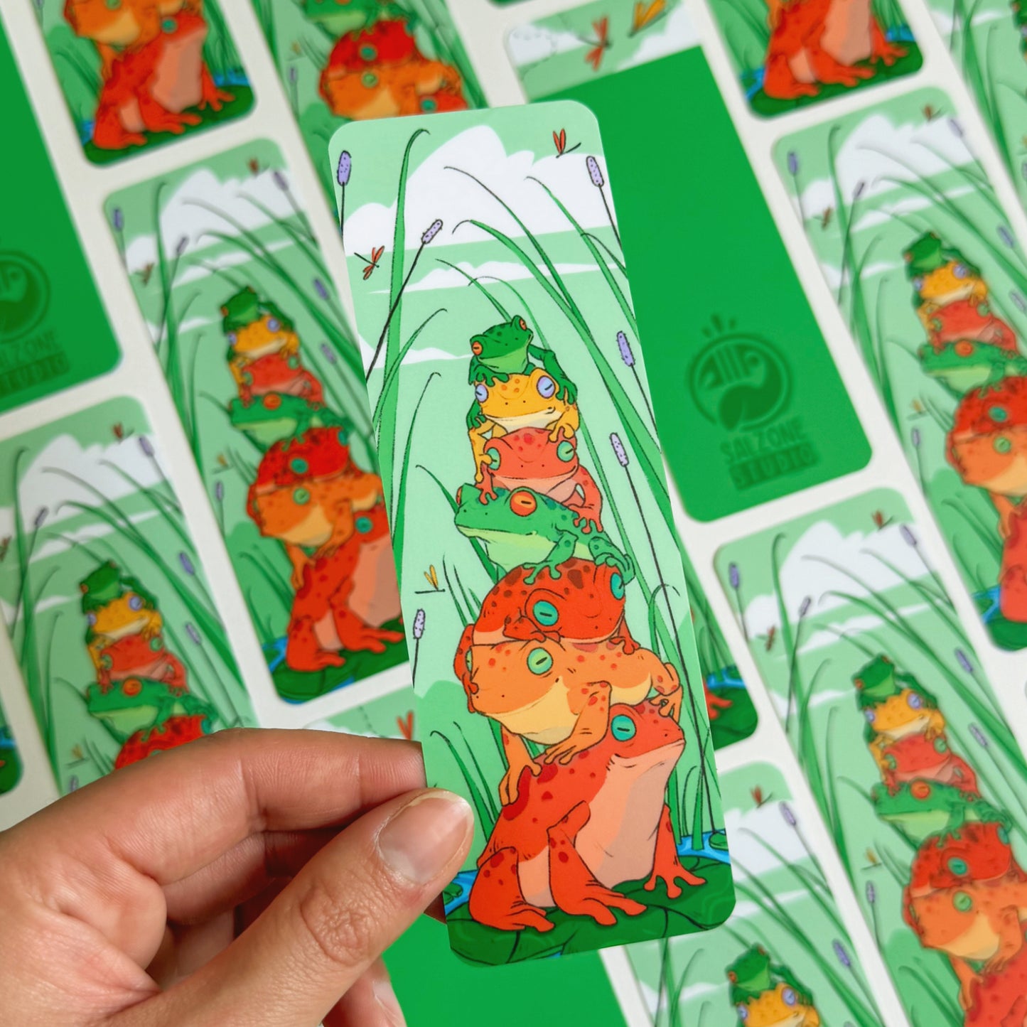 STACK O' FROGS BOOKMARK