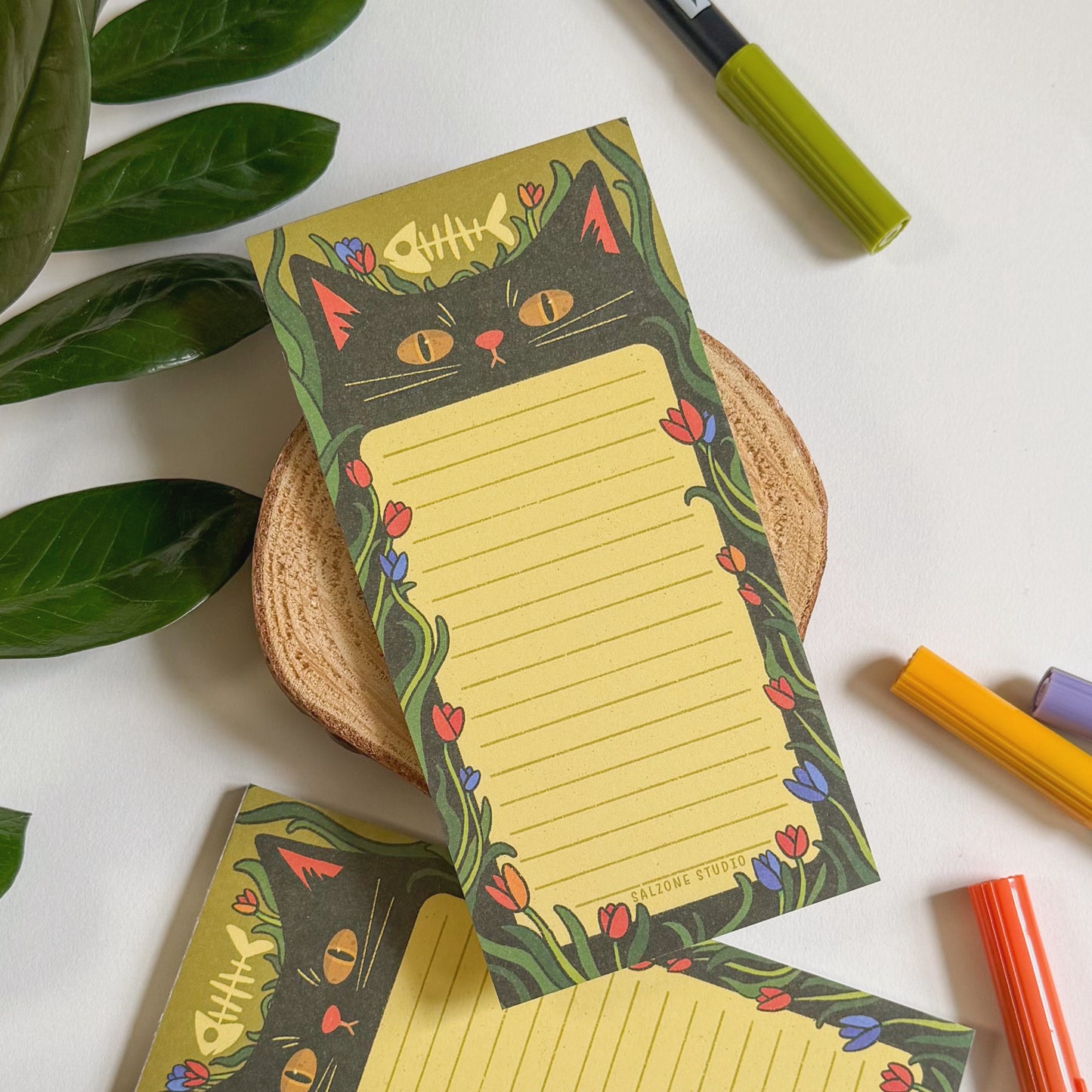 TULIP CAT NOTEPAD