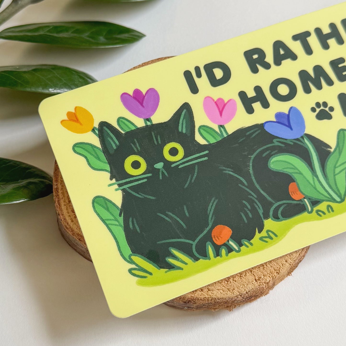 BLACK CAT BUMPER STICKER
