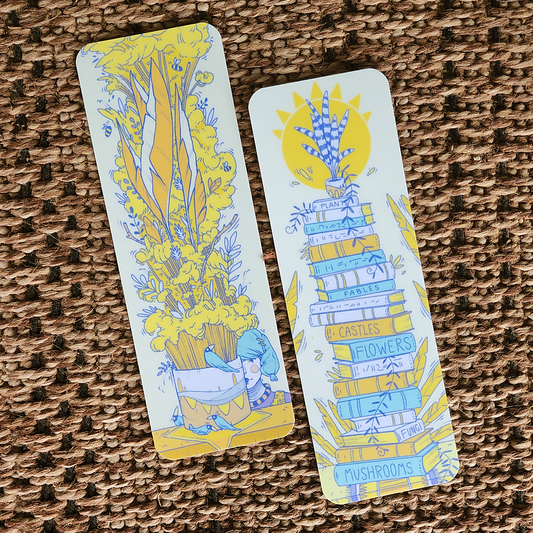 ✦ PLANTS & BOOKS BOOKMARK SET ✦