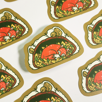 SLEEPING FOX STICKER