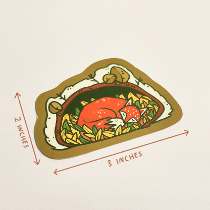 SLEEPING FOX STICKER